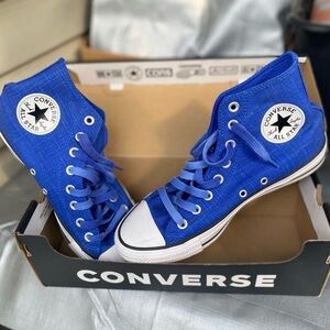 Converse All Star High Top Sneakers, canvas fabric, size 9